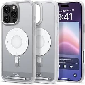 Spigen Ultra Hybrid MagFit Direct Digital Printing Case for iPhone 16 Pro Max [Custom Design][Compatible with Magsafe] - Classic Silver