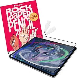 Astropad Rock Paper Pencil v2.0 – Paper Screen Protector for iPad Pro 11 inch (M4, 2024) + Apple Pencil Tips Replacement 2 Pack – Apple Pencil 1st and 2nd Gen